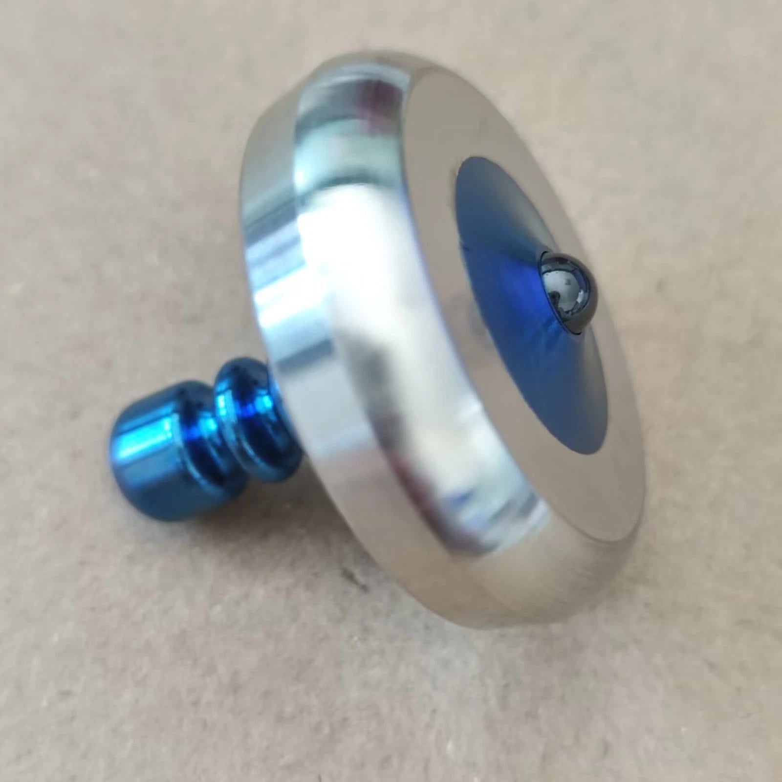 Titanium+Stainless Steel Spinning Top Finger Spinner Ceramic Bead Fidget EDC Toy 07FC0E-D4 - KOEEK