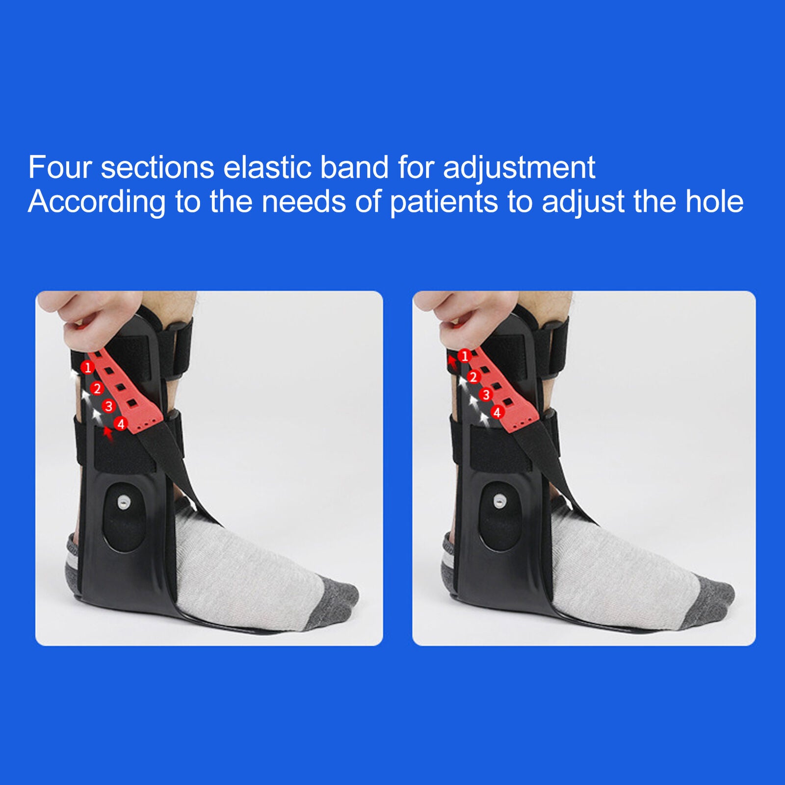 new Drop Brace Inflatable Gasbag Valgus Orthosis Correction Brace(Left L(41‑48)) HGF koeek - KOEEK