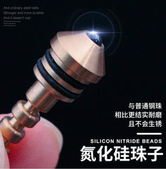 EDC Brass Hand Twisting Spinning Top Gyro Ceramic Bead Gyro Toy EDC Toy Gift 07FC0E-D4 - KOEEK