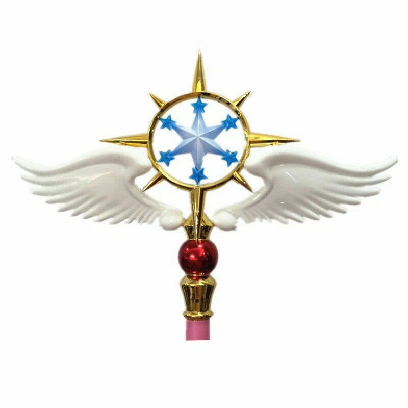 Card Captor Sakura Kinomoto Star Cane 47in  Glowing Magic Wand Cosplay Prop Gift 07FC0E-D4 - KOEEK