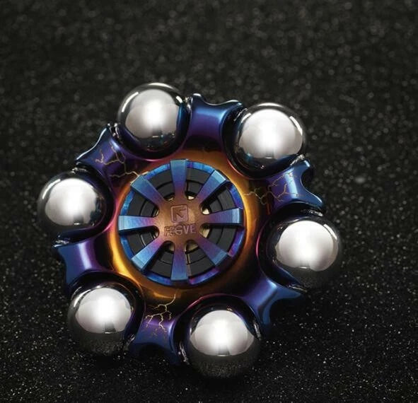 Titanium Alloy Hand Twisting Spinning Top Gyro Gyroscope Spinner Top Toys 07FC0E-D4 - KOEEK