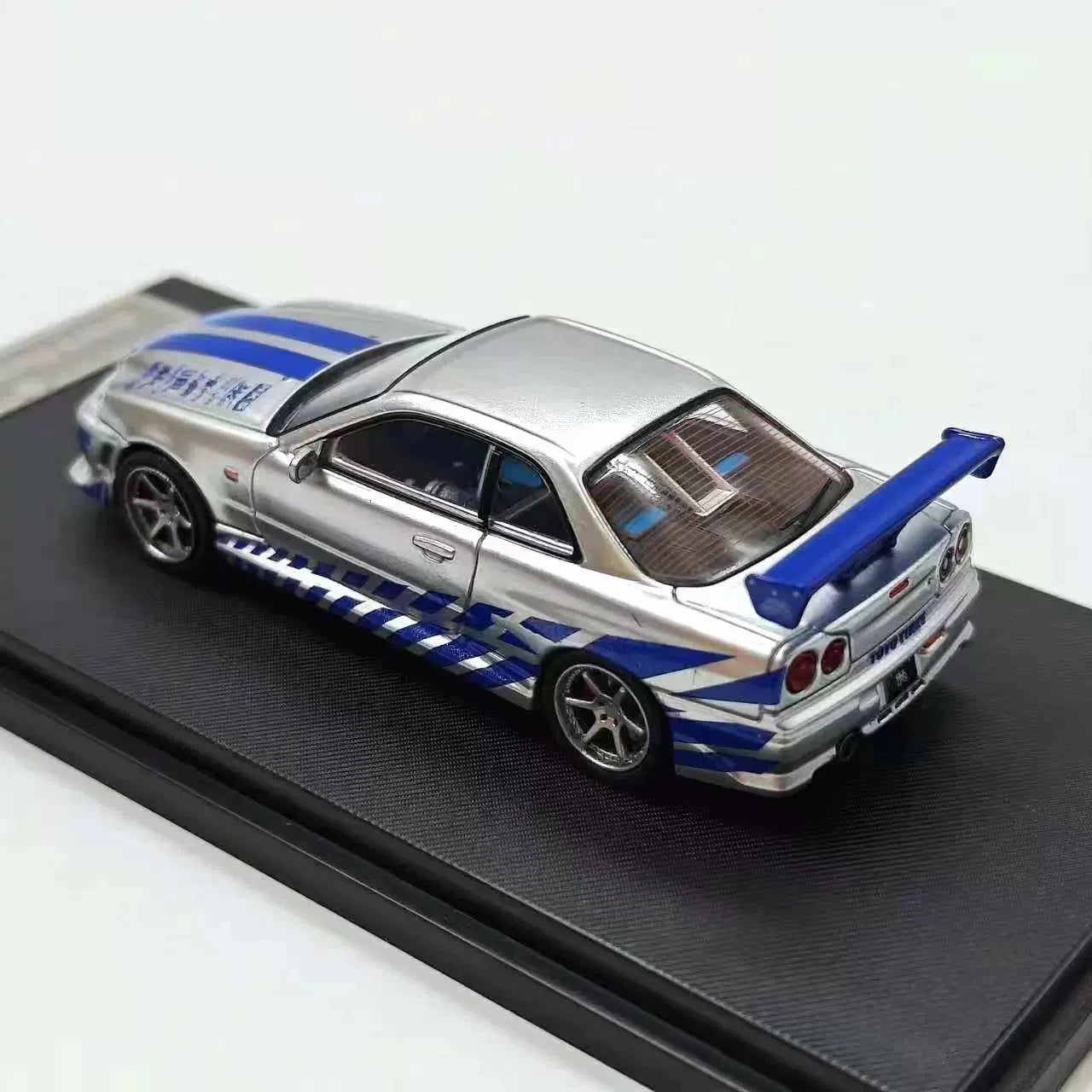 1:64 Nissan Skyline GT-R R34 JDM Racing Car Diecast Vehicle Collectible Figure 07FC0E-D4 - KOEEK