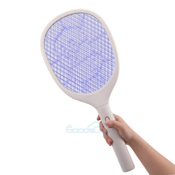 ny håndholdt USB genopladelig myggefluesmækker Bug Insect Zapper Killer ketcher