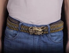 EDC Men's Belt Pure Copper Smooth Buckle 304 Stainless Steel Ball Waist Chain 07FC0E-D4 - KOEEK
