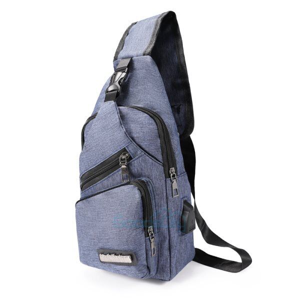 ny Mochila Casual Para Hombres Bolso Bandolera Impermeable Bolsa De Un Solo Hombro