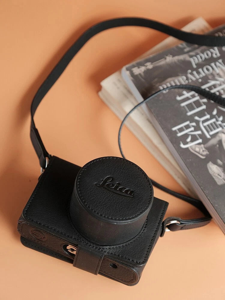 Leather Camera Bag Case For Leica D-LUX8 Dlux8 Protect Cover Belt Strap 07FC0E-D4 - KOEEK