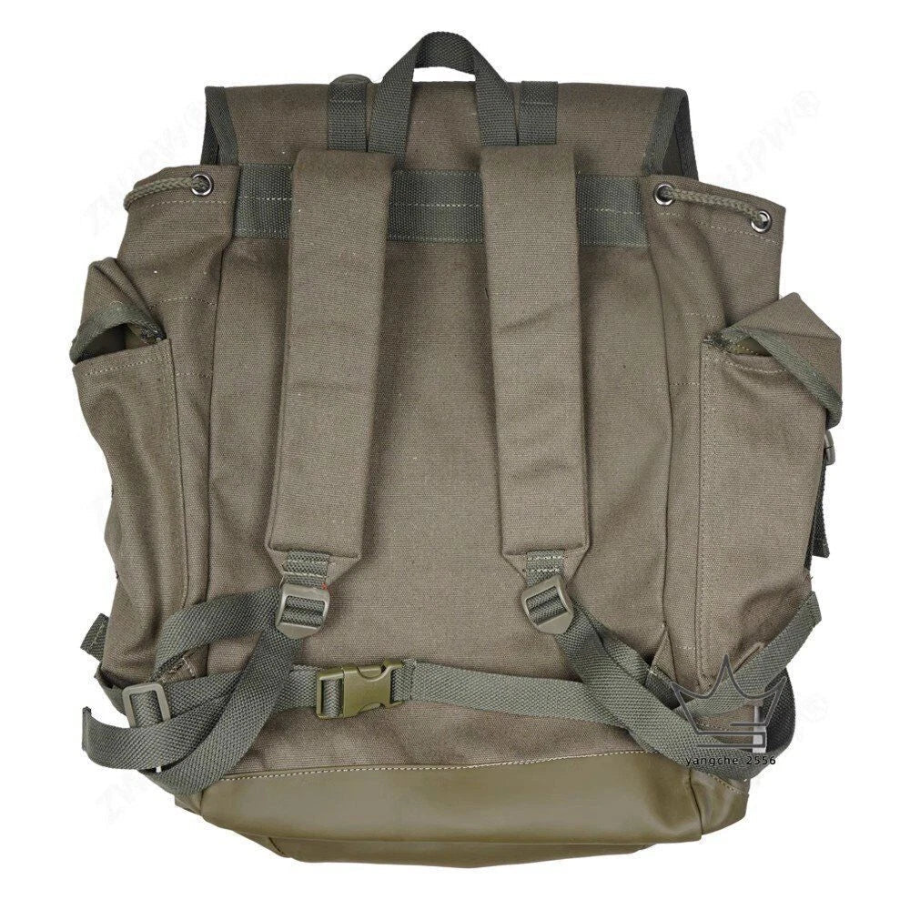 35L German Mountain Backpack Canvas Outdoor Large capacity Green Copy Film Props 07FC0E-D4 - KOEEK