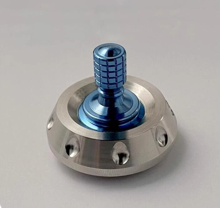 Titanium Stainless Steel Spinning Top Finger Spinner Ceramic Bead Fidget EDC Toy 07FC0E-D4 - KOEEK
