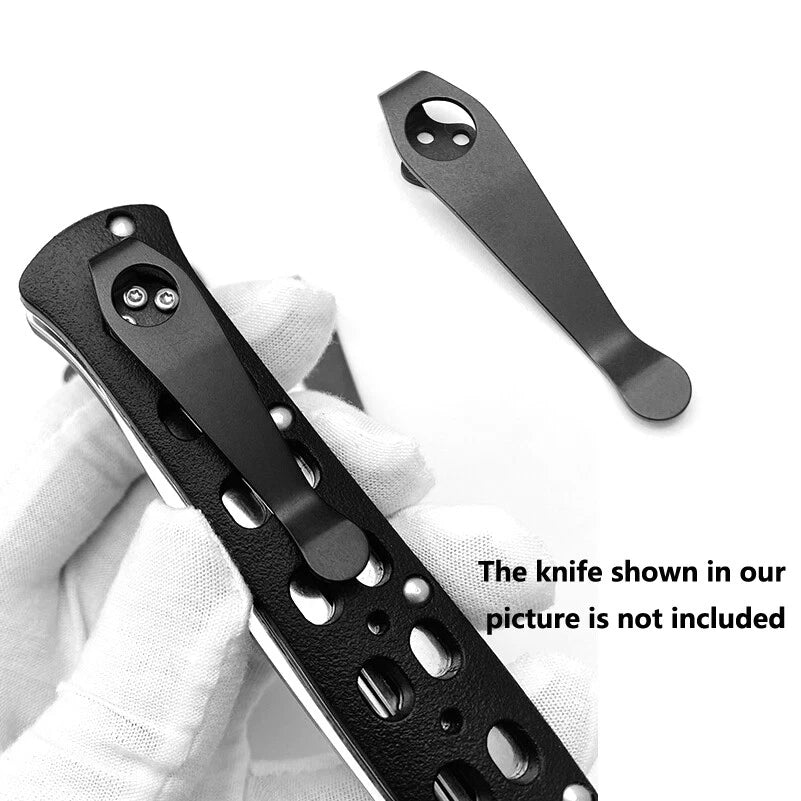 Titanium Deep Carry Pocket Back Clip for Cold Steel Hold Out Ti Lite 26SP Knifes 07FC0E-D4 - KOEEK