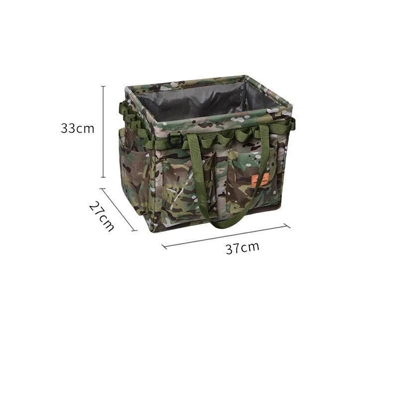 Outdoor Folding Storage Open Box Camping Storage Tool Bag Handbag Firewood Bag 07FC0E-D4 - KOEEK