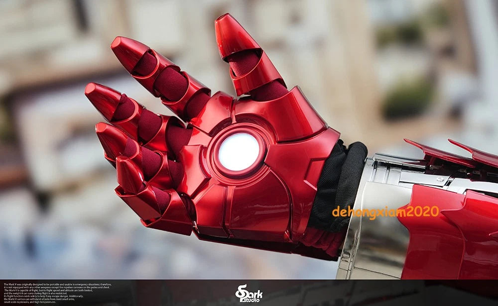 Iron Man MK5 Right Arm Gloves Armor 1:1 Wearable Voice Touch Remote Control Prop 07FC0E-D4 - KOEEK