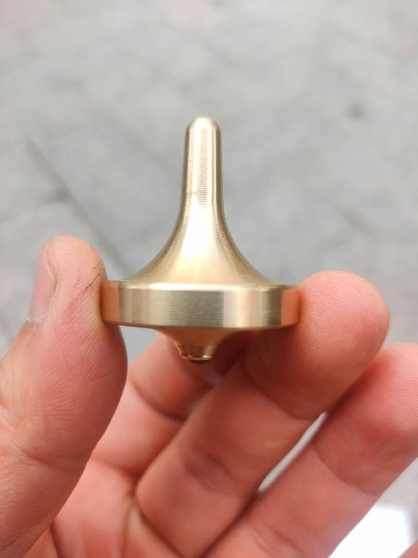 Brass Hand Twisting Spinning Top Gyro Gyroscope Collection Spinner EDC Toy 07FC0E-D4 - KOEEK
