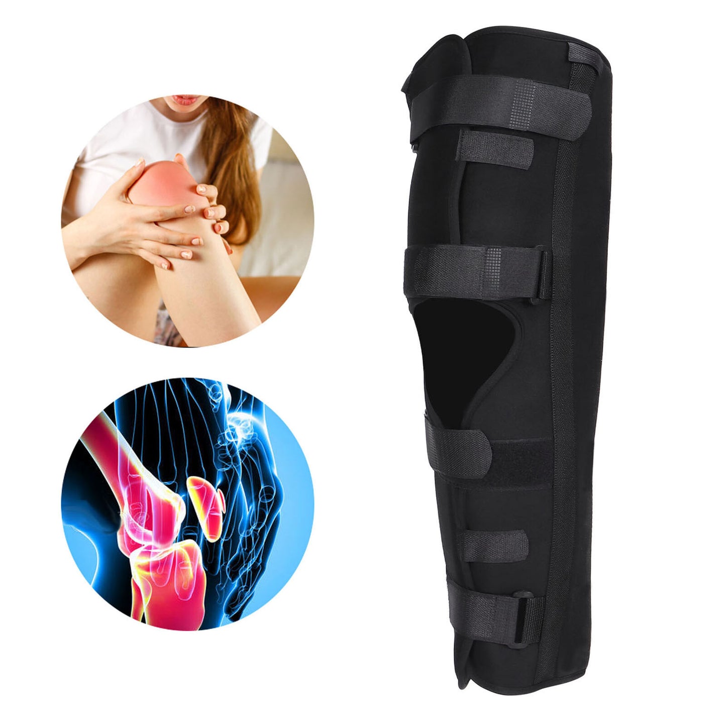 new Knee Immobilizer Strong Comfortable Support Practical Knee Splint Brace With Fou koeek - KOEEK