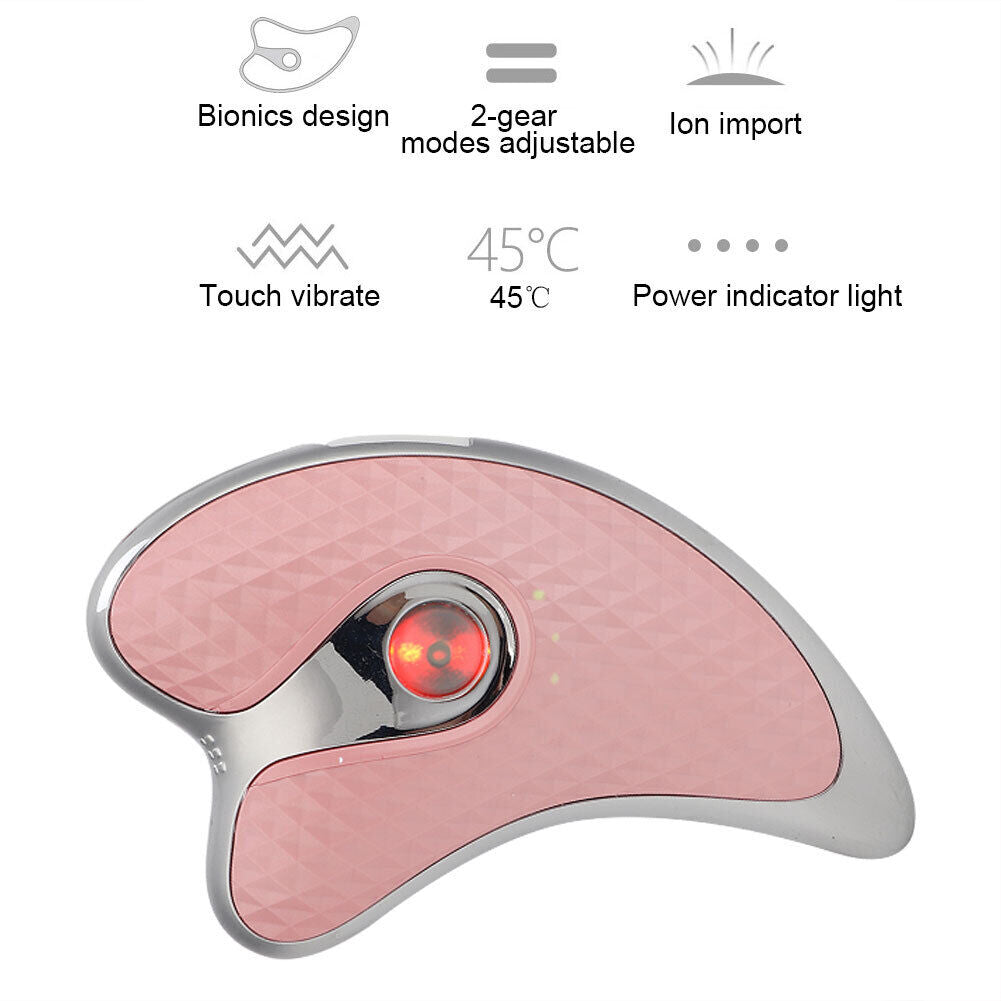 new Microcurrent Facial Scraper Massager Lifting Firming Facial Beauty Device HGF koeek - KOEEK