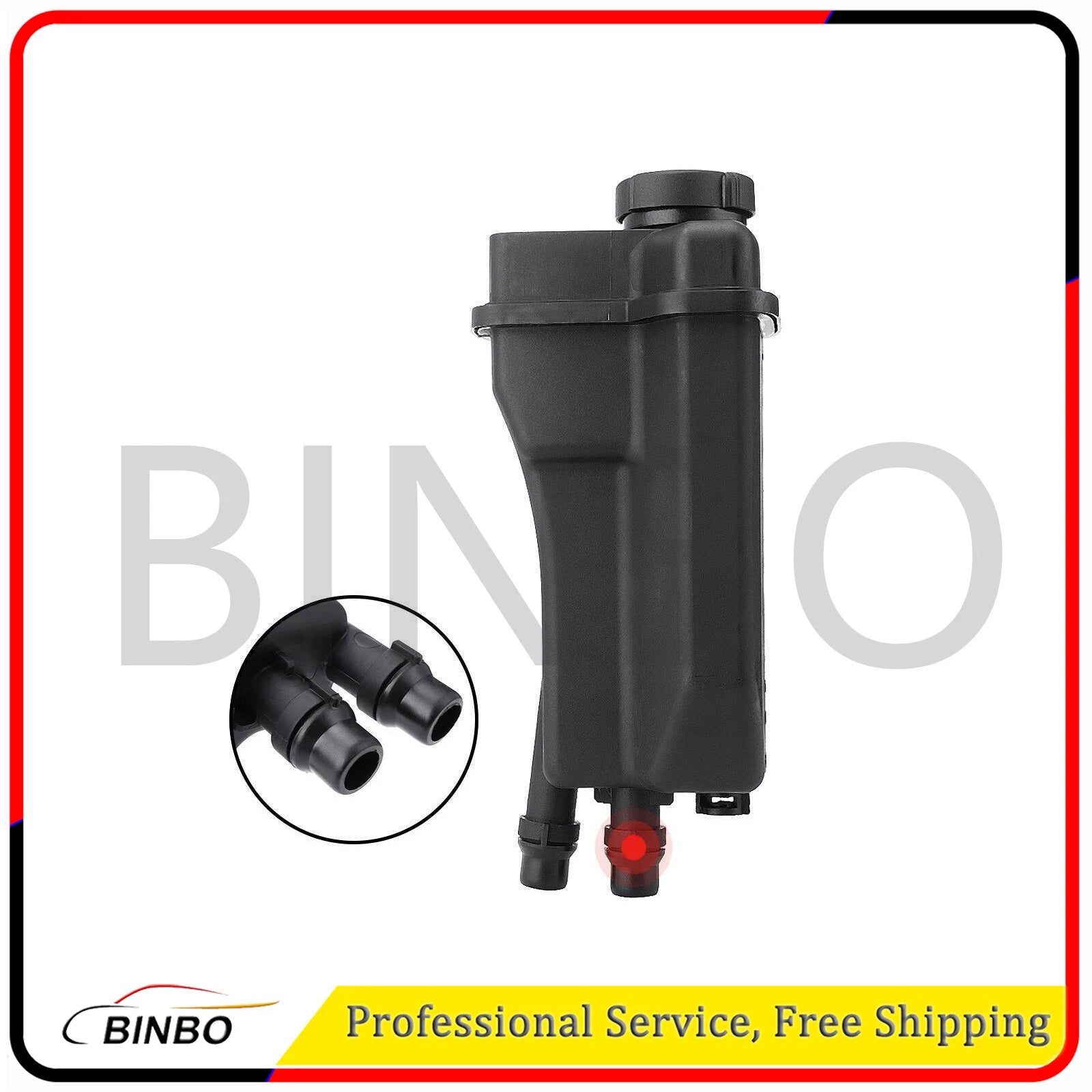 Coolant Expansion Tank with Cap for BMW E39 525i 528i 530i E38 728i 17111436381 07FC0E-D4 - KOEEK