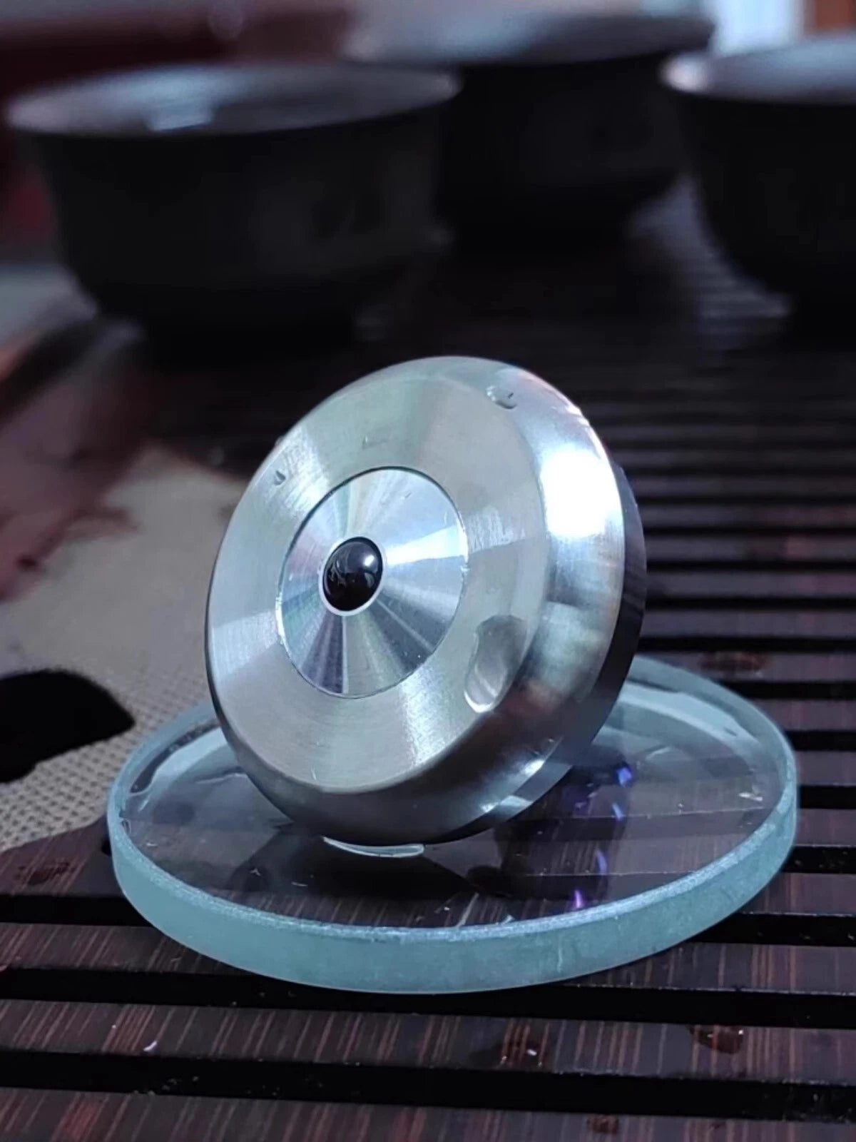 Titanium+ Stainless Steel Spinning Top Ceramic Bead Fidget Spinner EDC Toys Gift 07FC0E-D4 - KOEEK
