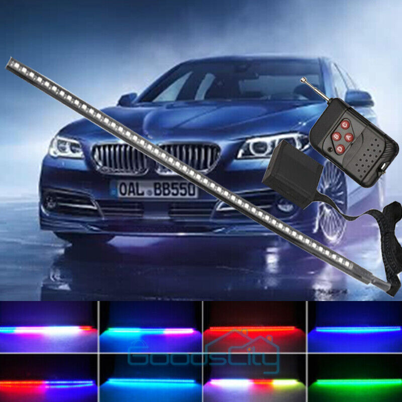 new 48 LED RGB Knight Rider Scanner Flash Car Strobe 7 Color Light Kit Strip 22 Inch