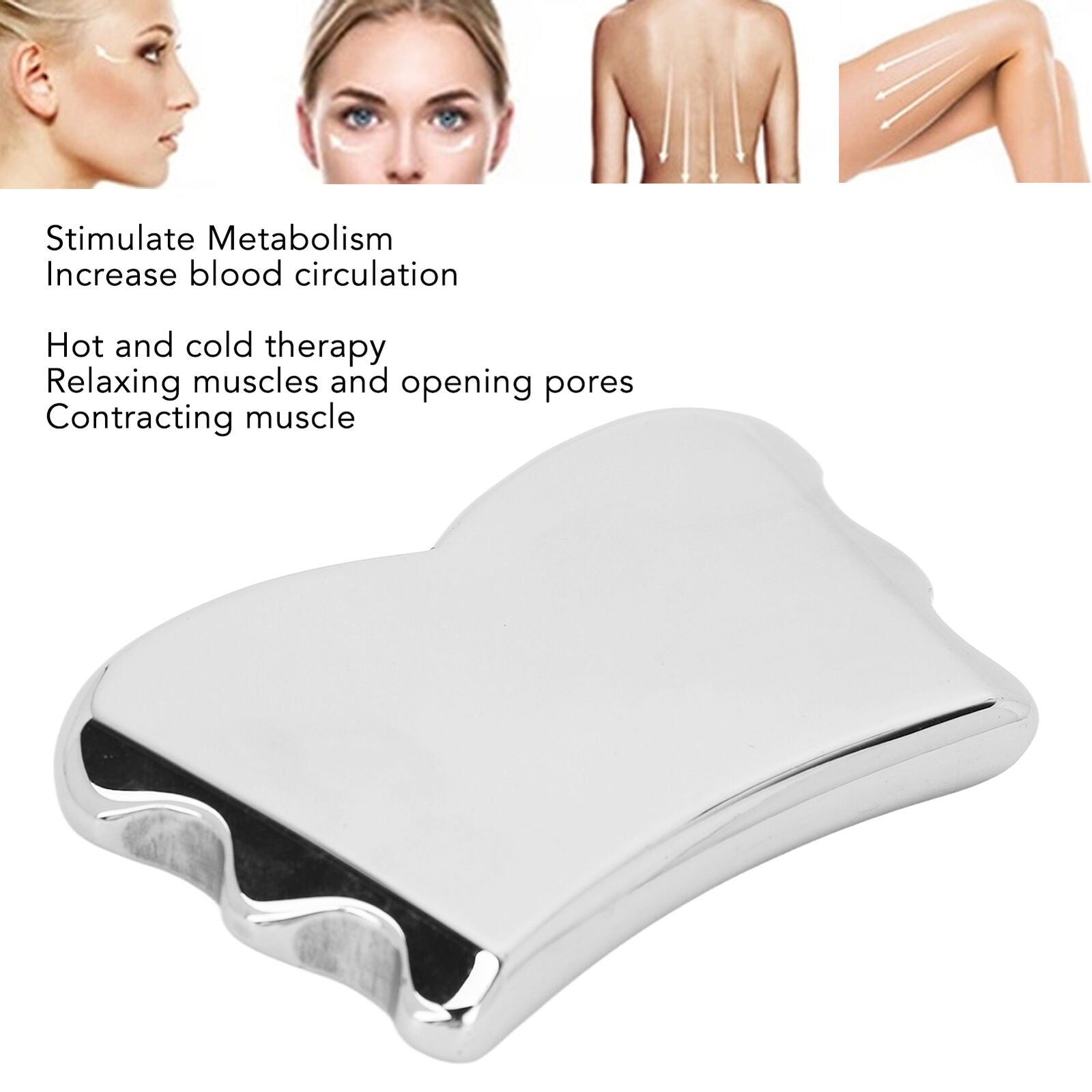 new Terahertz Stone Gua Sha Lymphatic Drainage Detox Scraping Board Massager HGF koeek - KOEEK