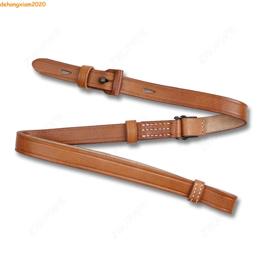 WWII WW2 German 98k Mauser Leather Rifle Sling Handmade - Reproduction 07FC0E-D4 - KOEEK