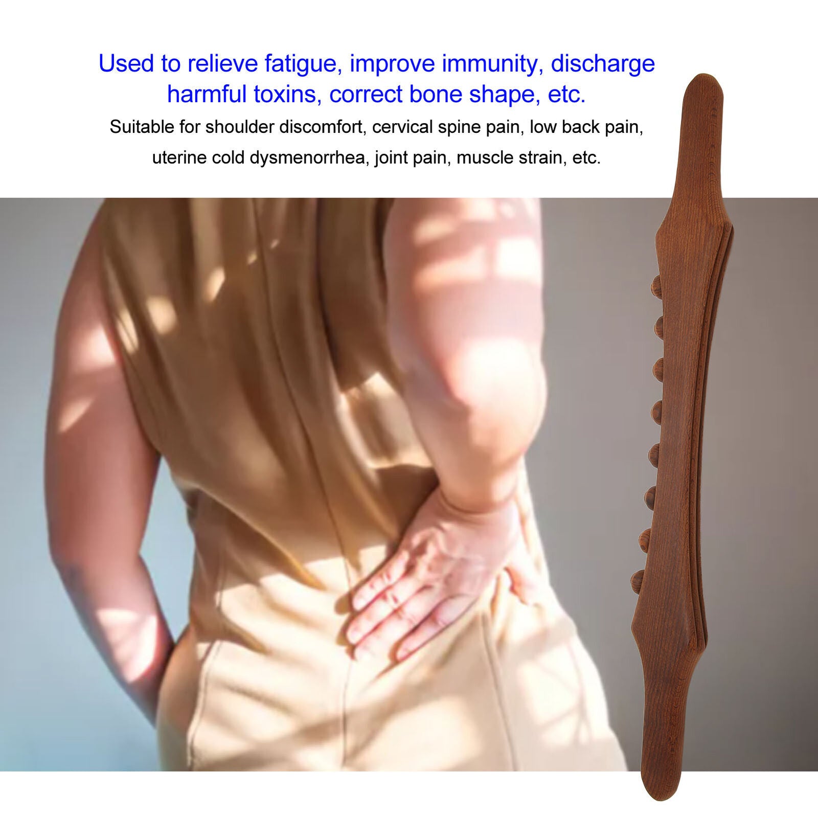 new Scraping Stick Relieve Fatigue Refined 8 Massage Points Massage For HGF koeek - KOEEK