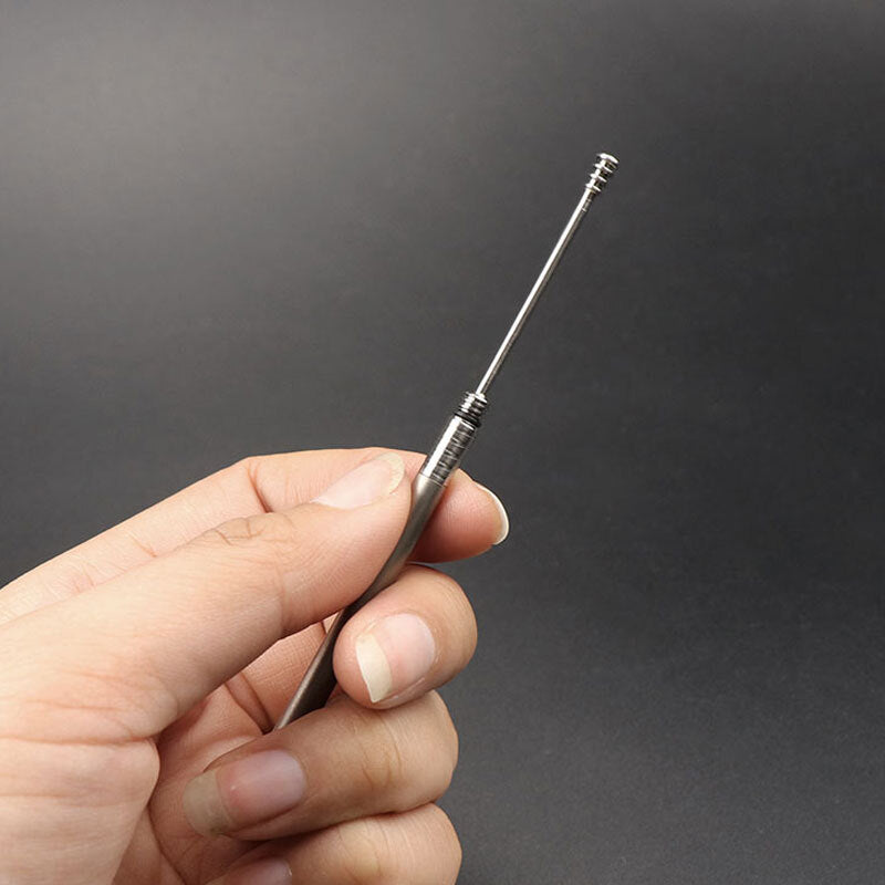 Titanium Alloy Keychain Ear Wax Removal Earpick Outdoor Camping Case EDC Gift 07FC0E-D4 - KOEEK