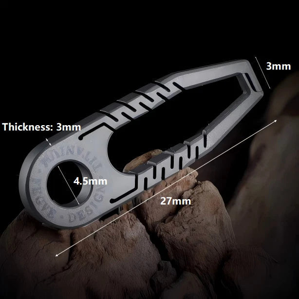 1PC Titanium Zipper Pull Replacement Detachable Zipper Pull Tab Universal 07FC0E-D4 - KOEEK