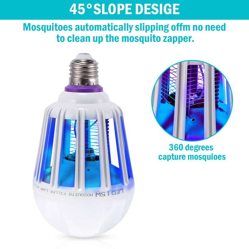 ny USB Lampara Para Matar Electrico Mosquitos Mata Insectos Moscas Casa Restaurante