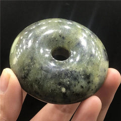 Xiuyu Jade Feng Shui Pendant Hand-Carved Antique Jade Amulet Vintage Stone 07FC0E-D4 - KOEEK