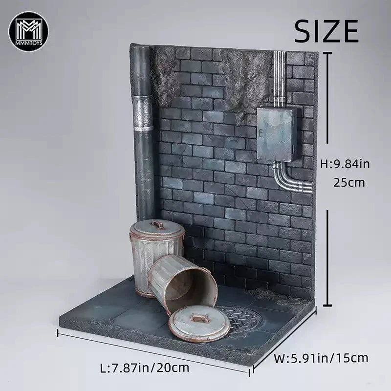 MMMToys 1/12 Scale M2509 Beneath The Pipe Diorama  Model Base Background Collect 07FC0E-D4 - KOEEK