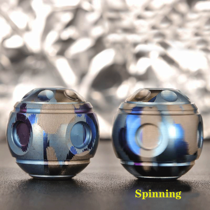 Titanium Spinning Top Toy EDC Knife Lanyard Bead DIY Necklace Bracelet Pendant 07FC0E-D4 - KOEEK