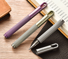 TC4 Titanium Alloy Keychain Ballpoint Pen Pocket Signature Pen Outdoor EDC Tools 07FC0E-D4 - KOEEK