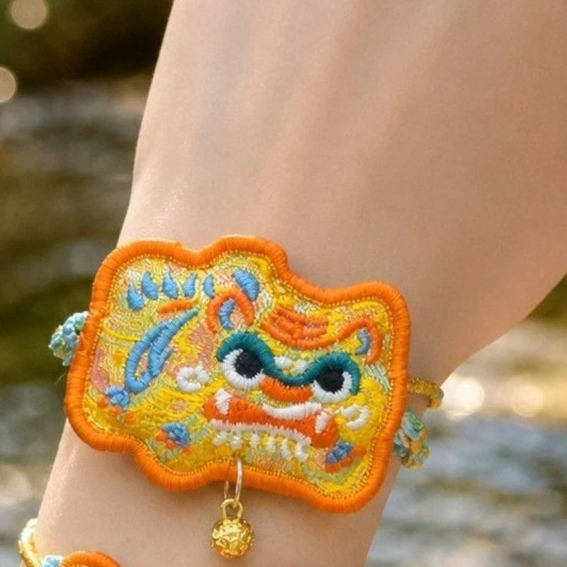 Dragon Boat Festival Five Color Embroidered Bracelet Handmade Gift Unisex 07FC0E-D4 - KOEEK