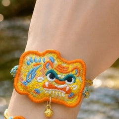 Dragon Boat Festival Five Color Embroidered Bracelet Handmade Gift Unisex 07FC0E-D4 - KOEEK