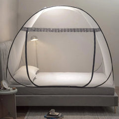 Mosquito Net Pop Up Tent for Bed,Bed Canopy with Net Bottom,Mosquito Netting Bed 07FC0E-D4 - KOEEK