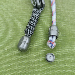 TitaniumAlloy Removable Knife Lanyard Bead Parachute Pendant EDC DIY Keychain 07FC0E-D4 - KOEEK