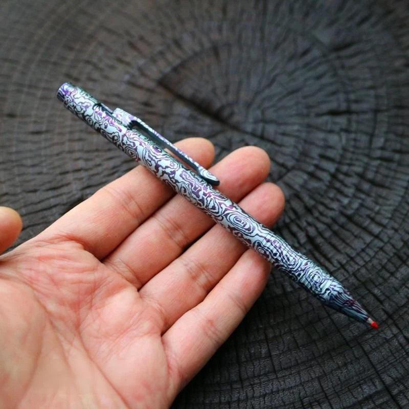 Titanium Ballpoint Pen Multicolor Pocket Writing Signature Pen Business Office 07FC0E-D4 - KOEEK