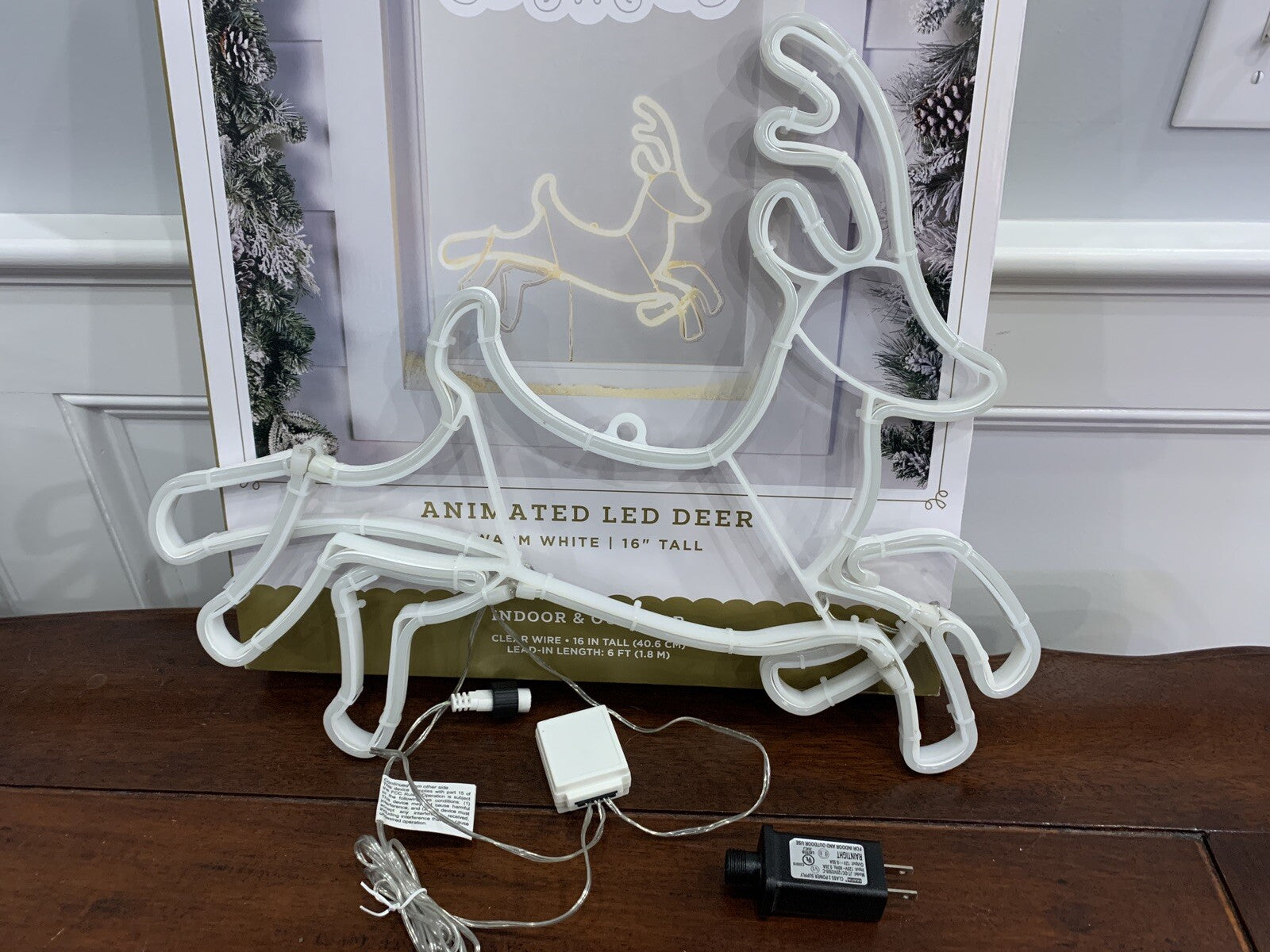 Target Wondershop LED Neon Style Jumping Reindeer Christmas Novelty Light 16” WONDERSHOP - KOEEK