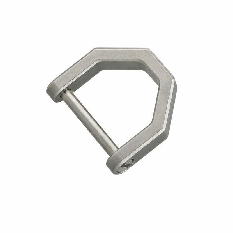 EDC Type D Buckle Titanium Alloy Porable Car Keychain Horseshoe Buckle Gifts 07FC0E-D4 - KOEEK