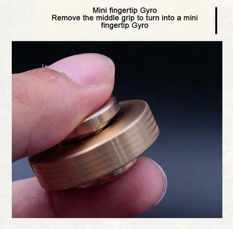 Mini Cyclone Hand Twisted Spinner Copper Fidget Spinner EDC Anti Stress ADHD Toy 07FC0E-D4 - KOEEK
