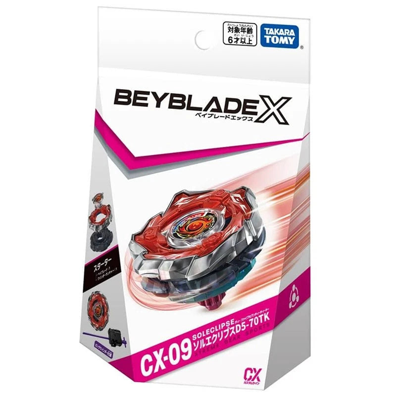 TAKARA TOMY CX09 Sol Eclipse D5-70TK Burst Beyblade X Booster Launcher In Stock TAKARA - KOEEK