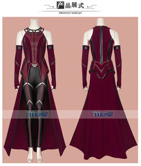 Anime Wanda Vision Costume Scarlet Witch Cosplay Outfits Halloween Gift 07FC0E-D4 - KOEEK