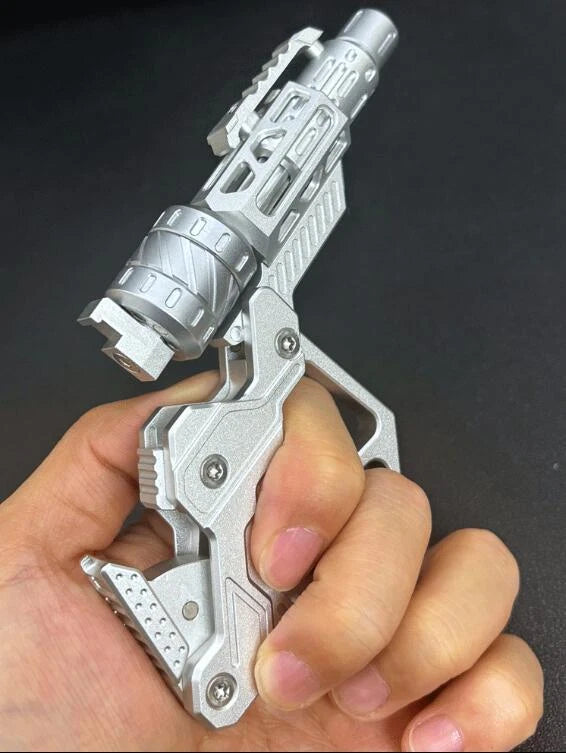 EDC Toy QT#3000 Revolver Push Slider Gun Spinner Button Fingertip Gyro 07FC0E-D4 - KOEEK