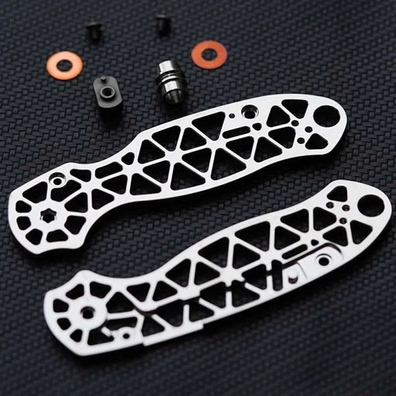Titanium alloy Hollow Version Handle scales for Spyderco C223FRN Para3 Knives 07FC0E-D4 - KOEEK