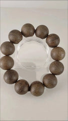 20mm Vietnam Nha Trang Huang Qi Nan Agarwood Bracelet Men Woman Buddha Beads 07FC0E-D4 - KOEEK