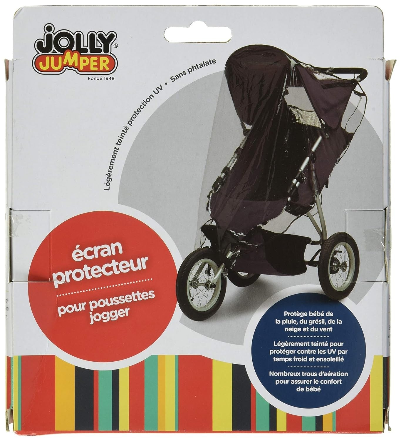 new Jolly Jumper Single Jogging Stroller Weathershield 1 Count (Pack of 1) JOLLY JUMPER - KOEEK