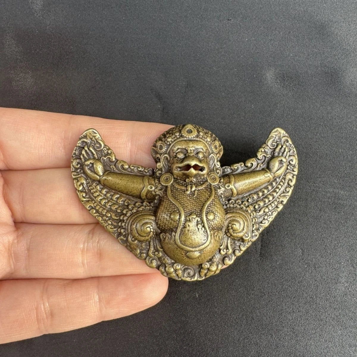 Tibetan Copper Garuda Pendant Amulet Bird Necklace Collectible 07FC0E-D4 - KOEEK