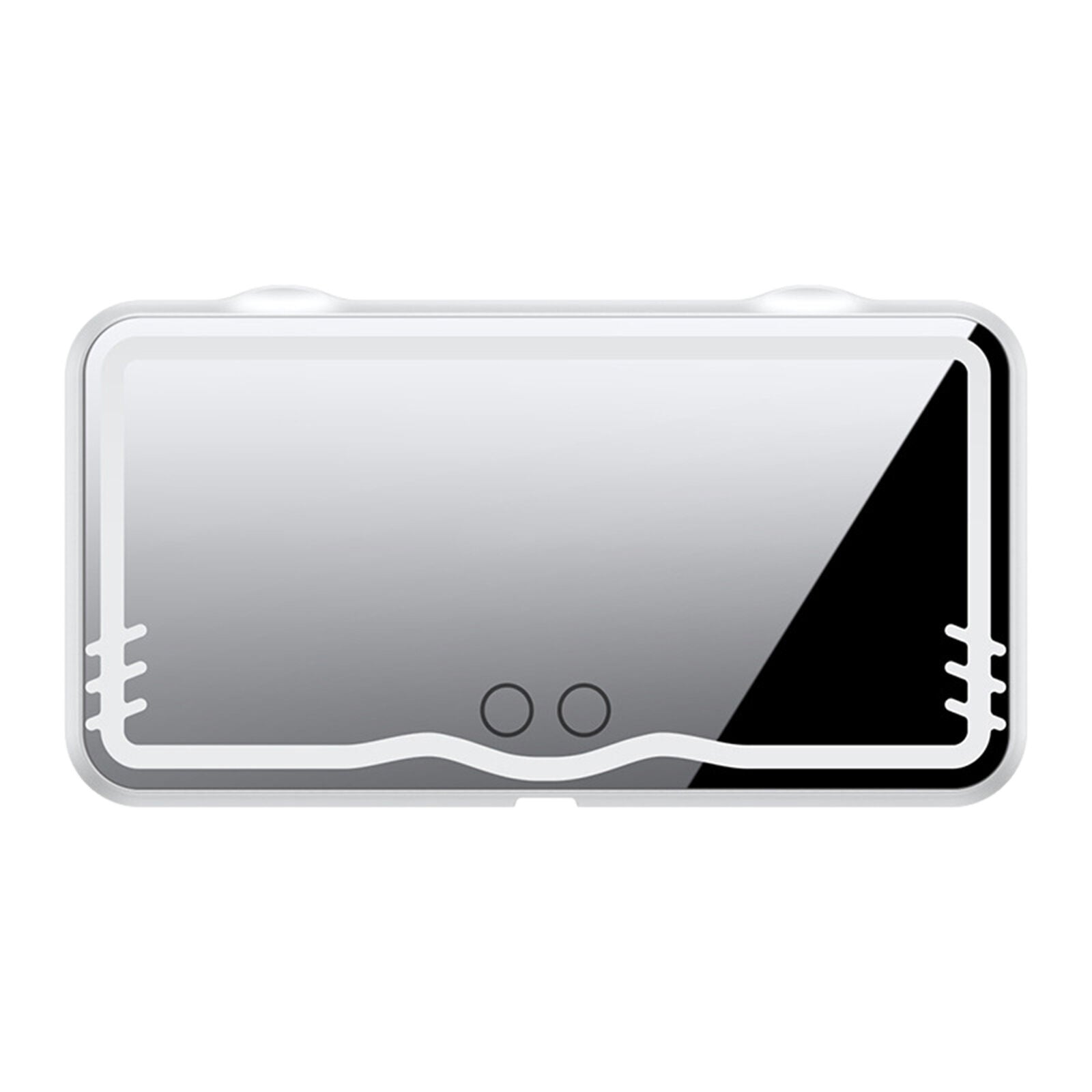 new Car Sun Visor Vanity Mirror Rechargeable Touch On Screen LED Light Makeup Mirror koeek - KOEEK