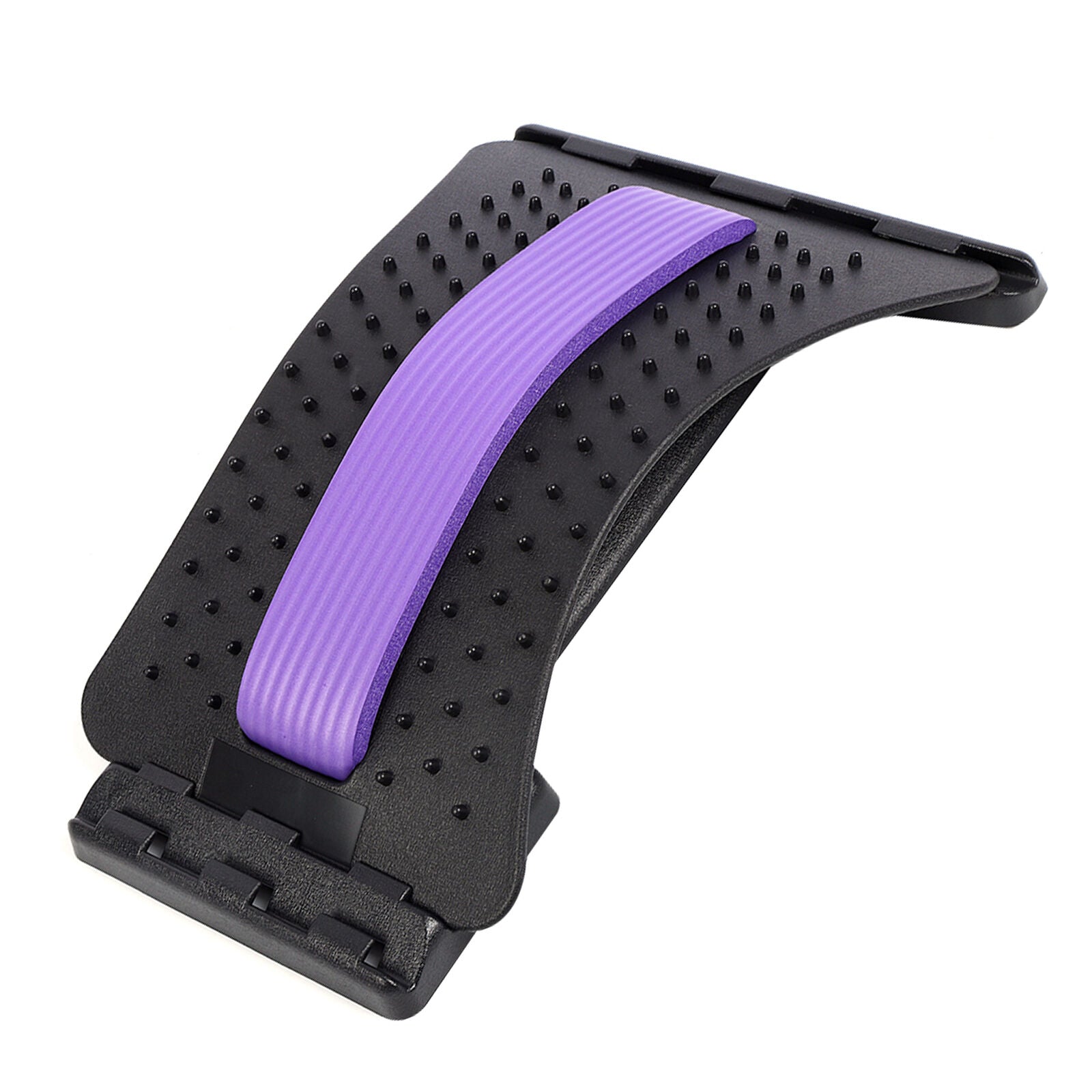 new Lumbar Massage Traction Pad Corrector Stretcher (Acupuncture Black+Purple) HGF koeek - KOEEK