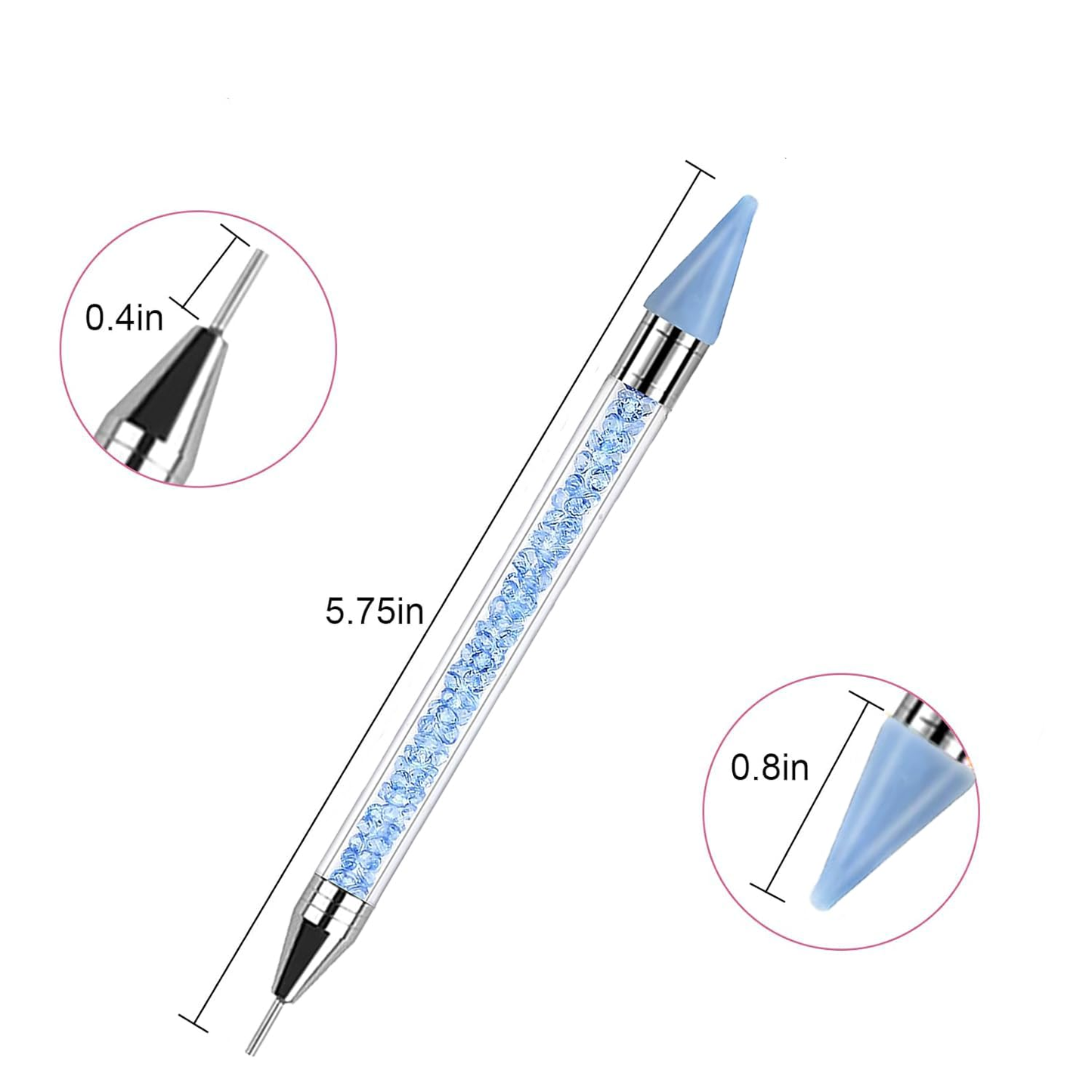 nytt Rhinestone Picker Tool Set for Nail Art, Diamond Painting Pen Acrylic Crystal Be