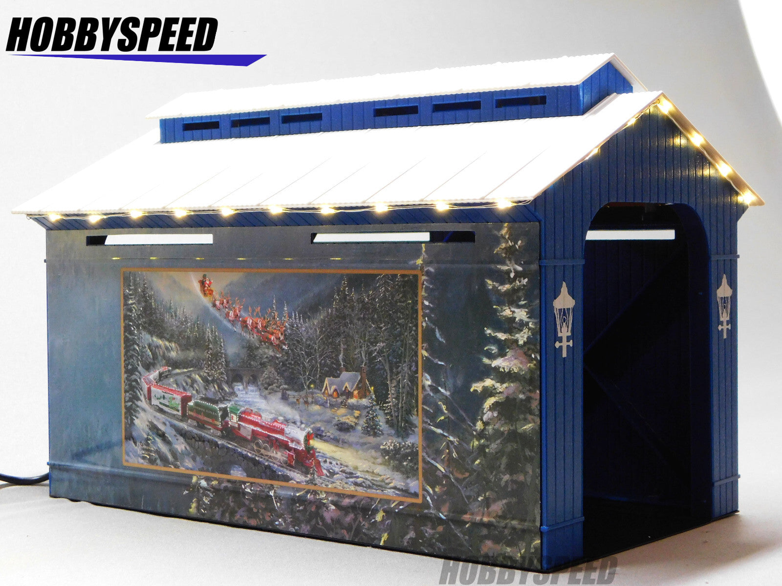 LIONEL TK CHRISTMAS LIGHT EXPRESS ILLUMINATED COVERED BRIDGE O GAUGE 2429160 LIONEL - KOEEK